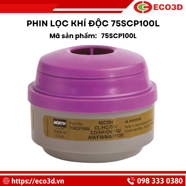 Phin lọc khí độc 75SCP100L